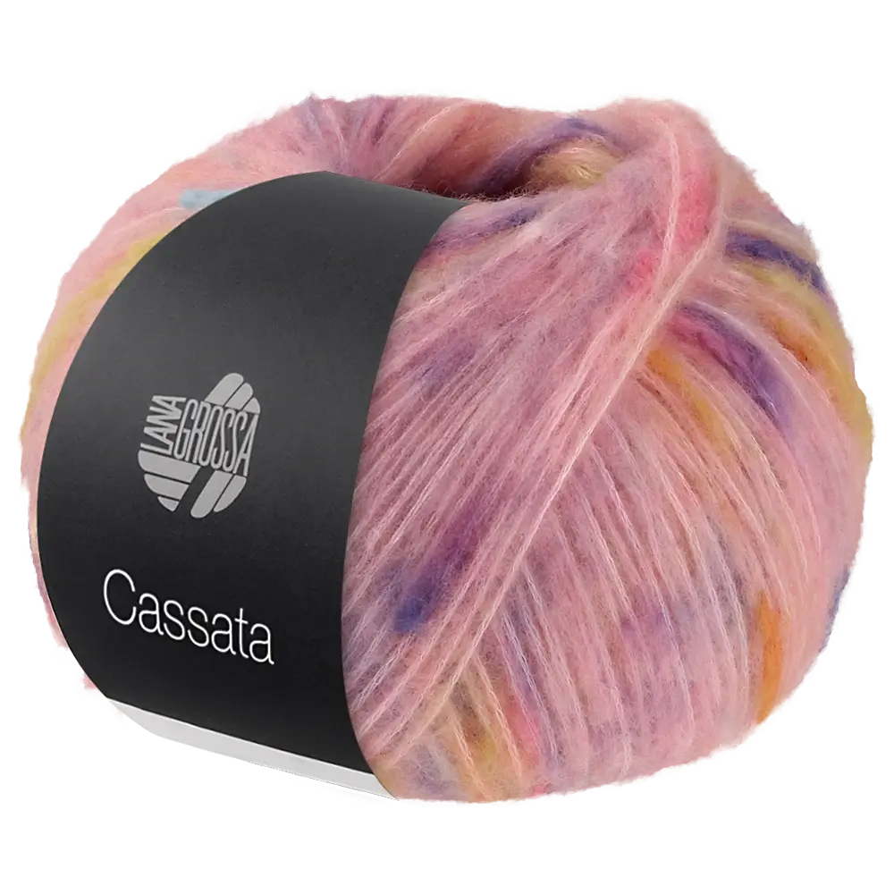 #Farbe_Lana Grossa Cassata | 02 Rosé/Hellrot/Gelb/Flieder/Mandarin