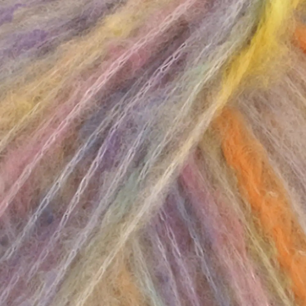 #Farbe_Lana Grossa Cassata | 07 Hellbeige/Gelb/Orange/Jeansblau/Rosa