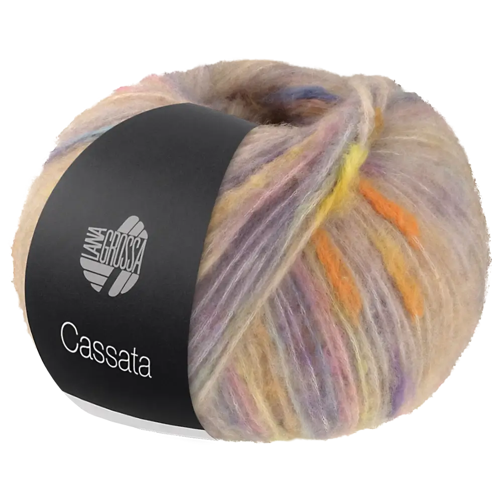 #Farbe_Lana Grossa Cassata | 07 Hellbeige/Gelb/Orange/Jeansblau/Rosa