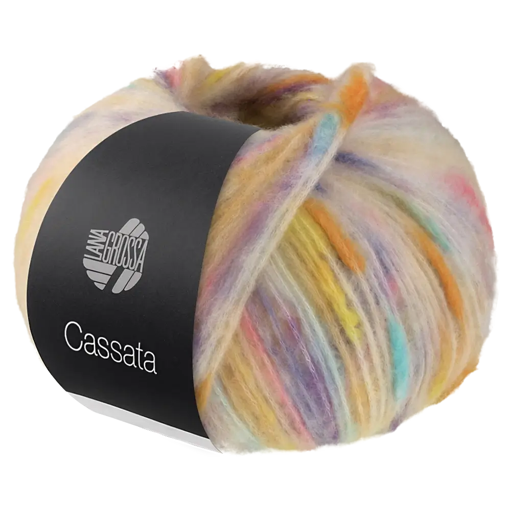 #Farbe_Lana Grossa Cassata | 08 Rohweiß/Orange/Violett/Hellblau/Gelb