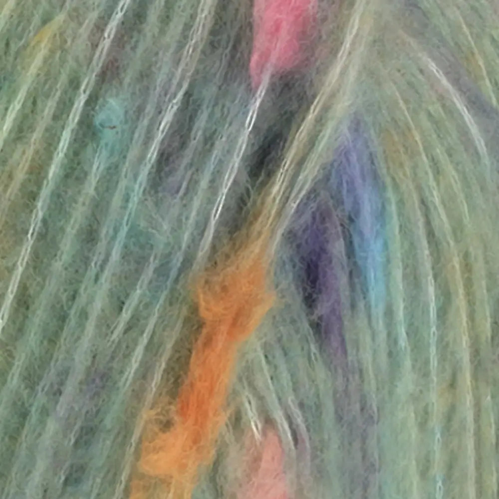 #Farbe_Lana Grossa Cassata | 11 Zartgrün/Hellorange/Rosa/Hellgrau/Lila