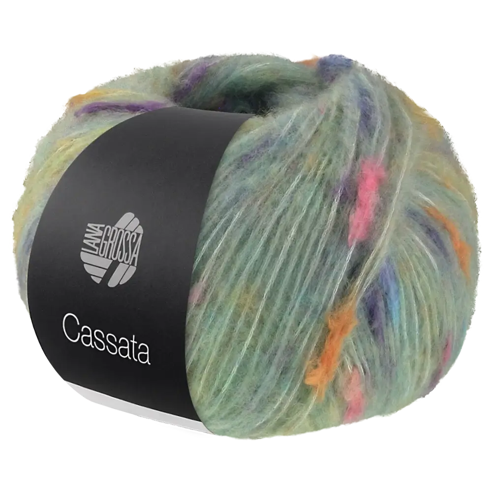 #Farbe_Lana Grossa Cassata | 11 Zartgrün/Hellorange/Rosa/Hellgrau/Lila