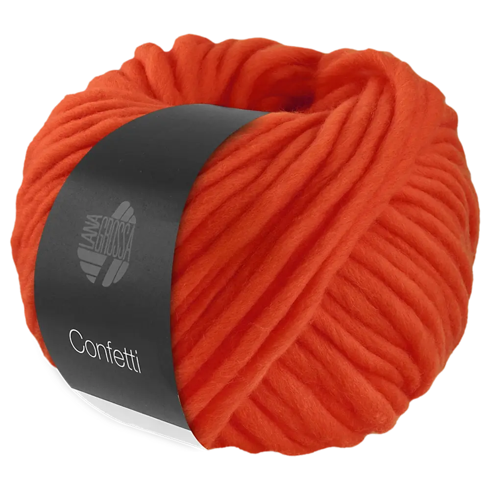 #Farbe_Lana Grossa Confetti | 114 Kürbisrot