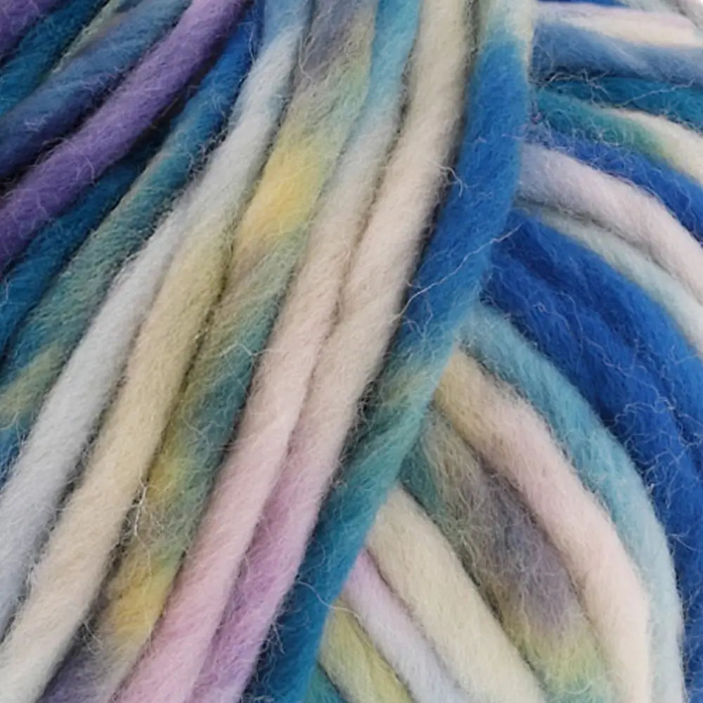 #Farbe_Lana Grossa Confetti | 21 Rohweiß/Creme/Hell-/Tinten-/Rauchblau/Graugrün/Fliederlila
