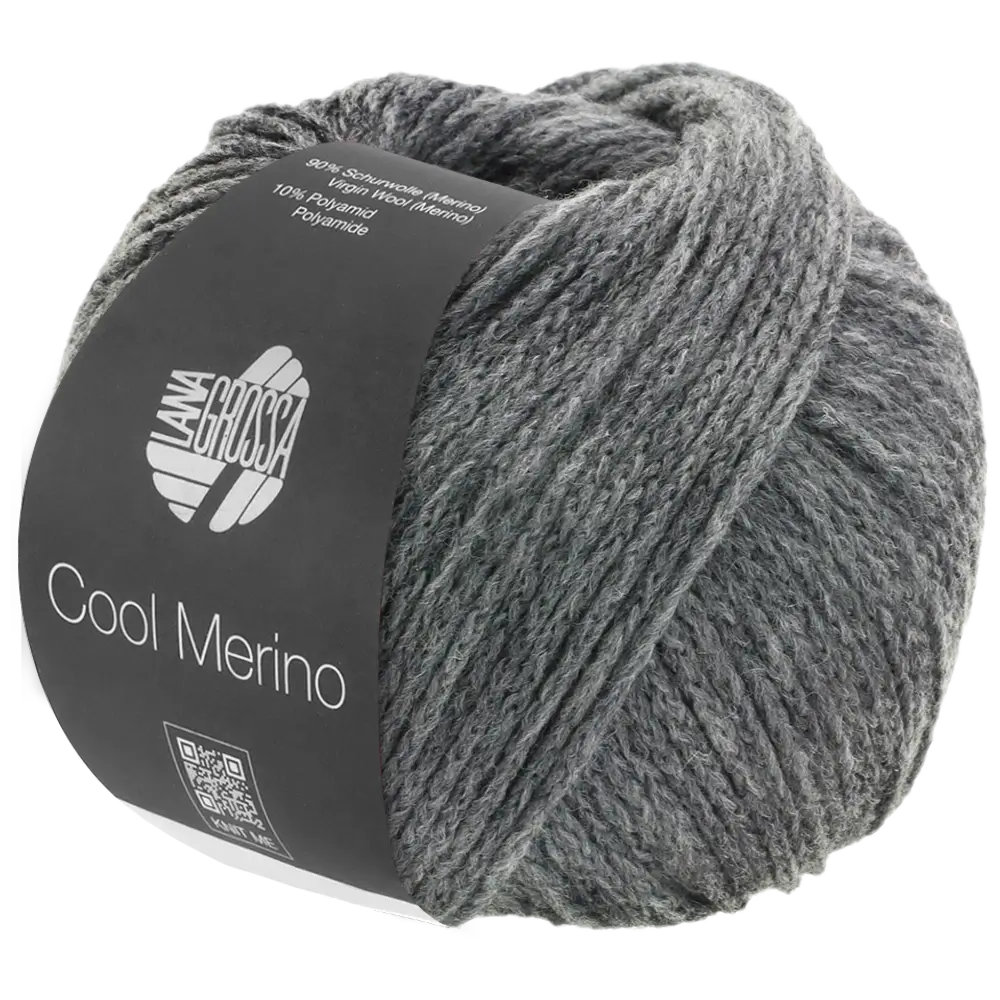 #Farbe_Lana Grossa Cool Merino Uni | 12 Dunkelgrau