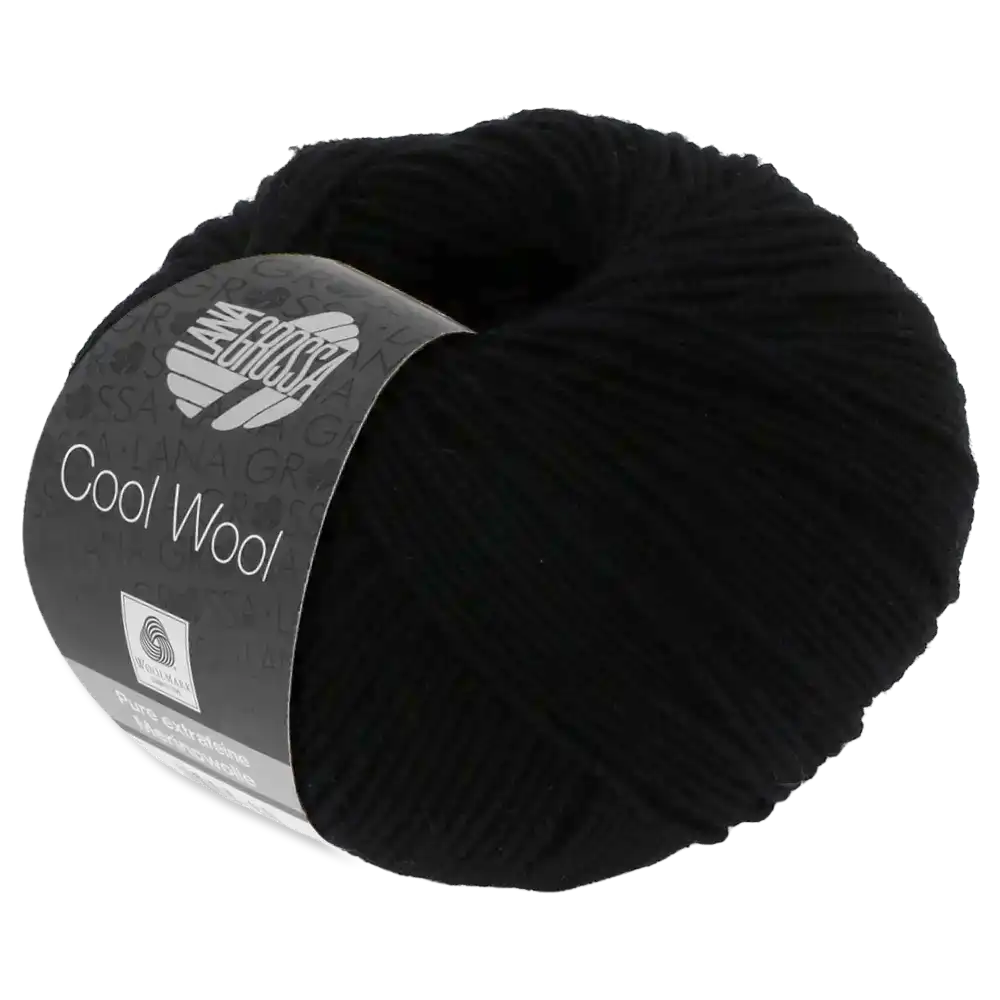 #Farbe_Lana Grossa Cool Wool | 433 Schwarz