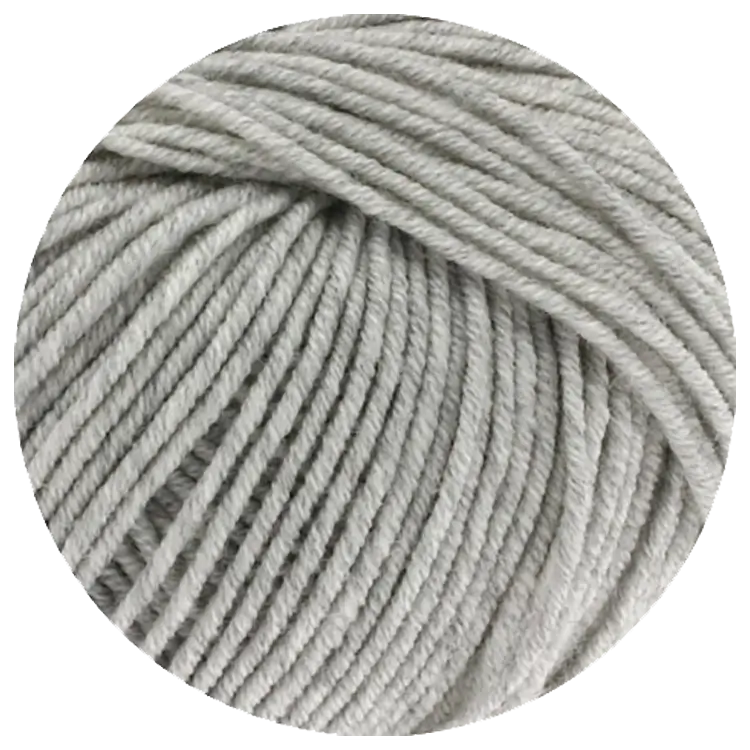 #Farbe_Lana Grossa Cool Wool | 443 Hellgrau meliert