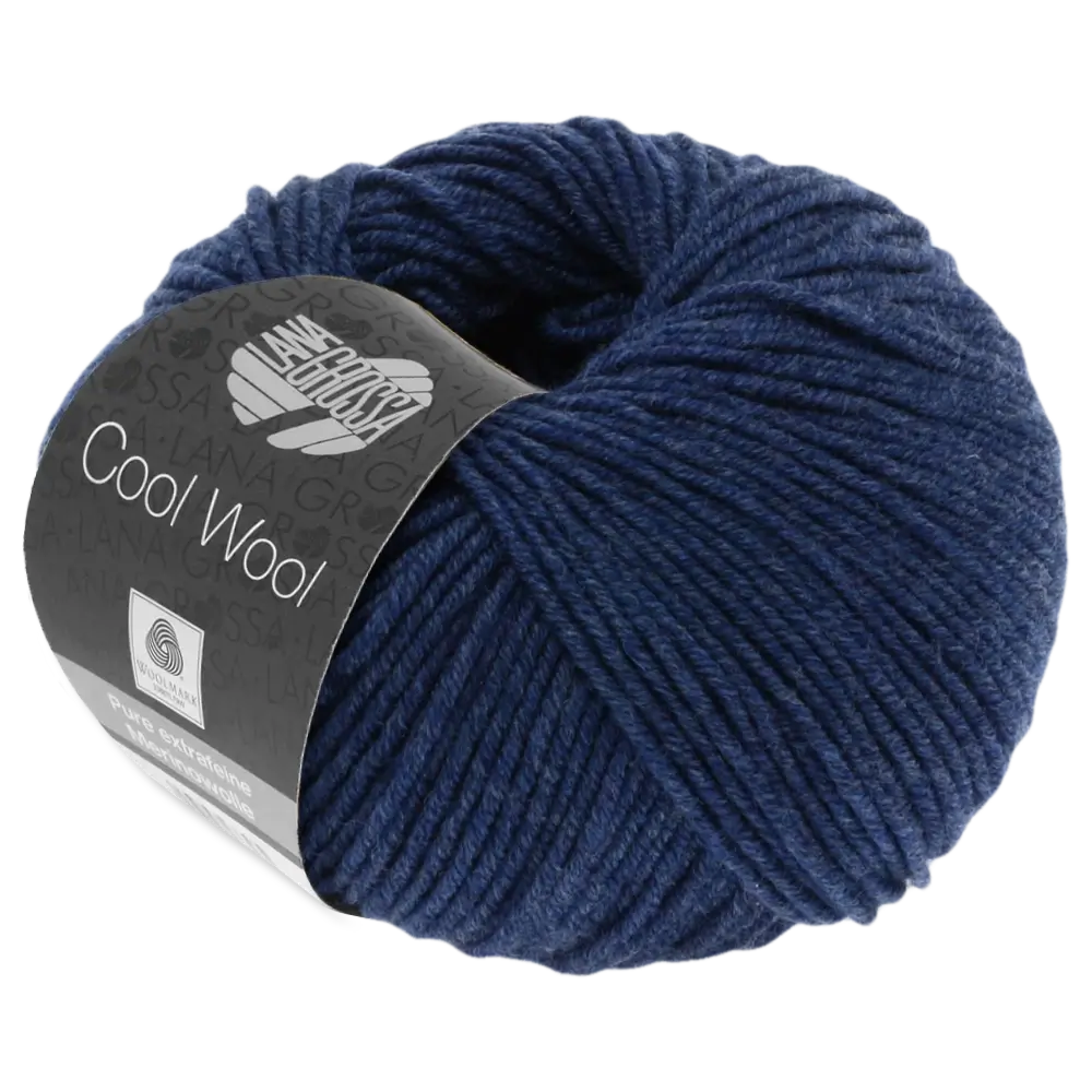 #Farbe_Lana Grossa Cool Wool | 490 Dunkelblau