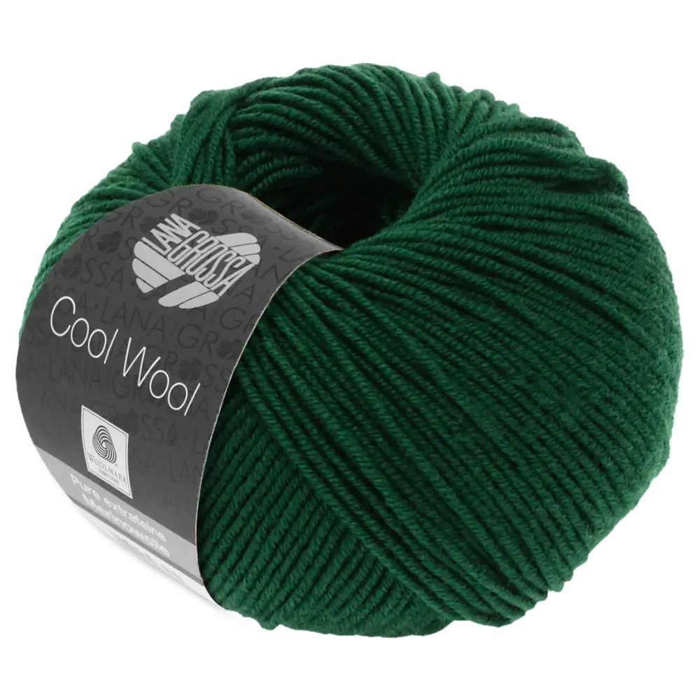 #Farbe_Lana Grossa Cool Wool | 501 Flaschengrün