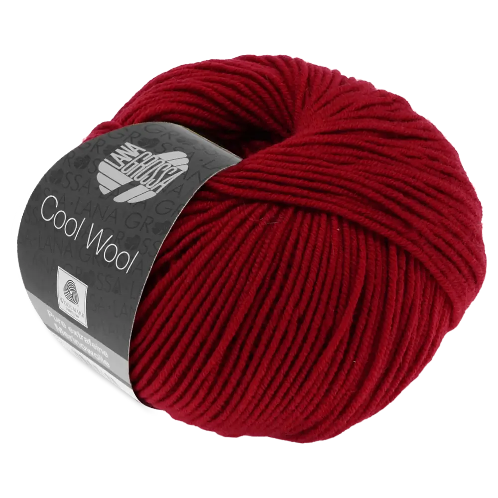 #Farbe_Lana Grossa Cool Wool | 514 Dunkelrot