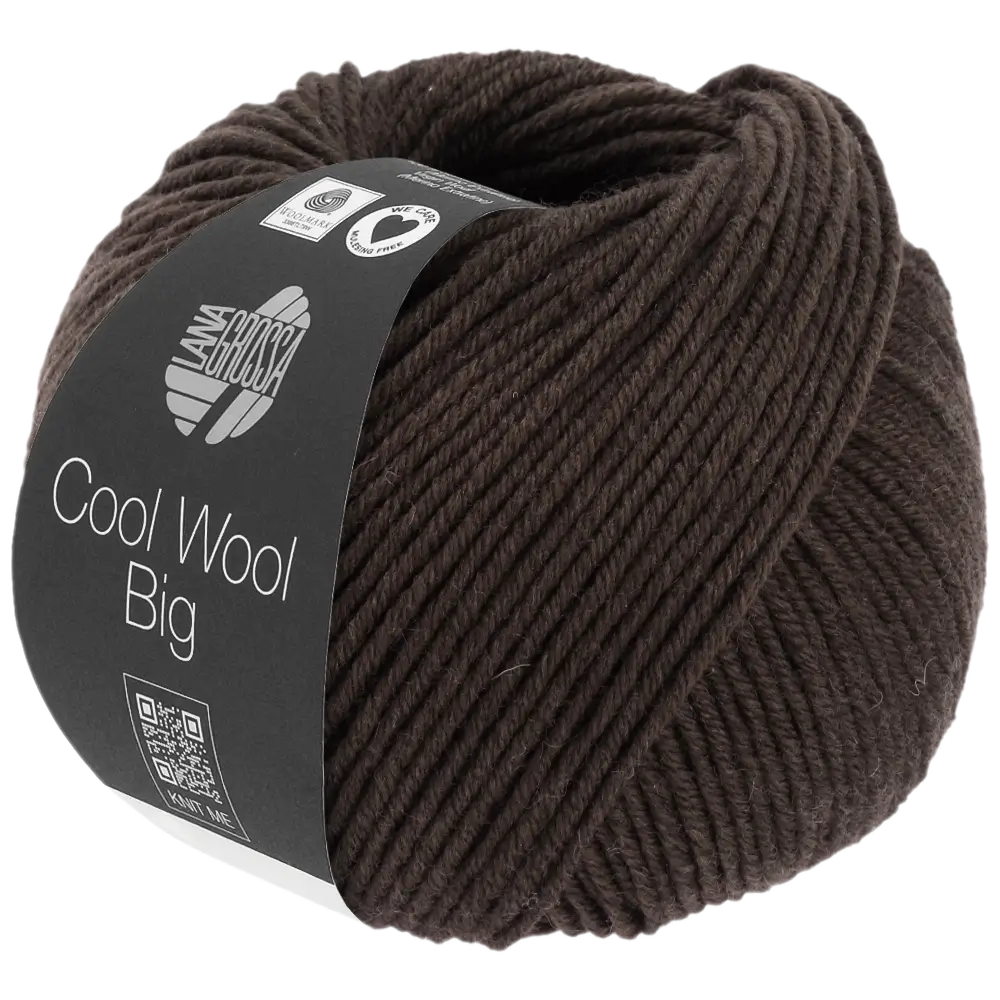 #Farbe_Lana Grossa Cool Wool Big | 1020 Schwarzbraun