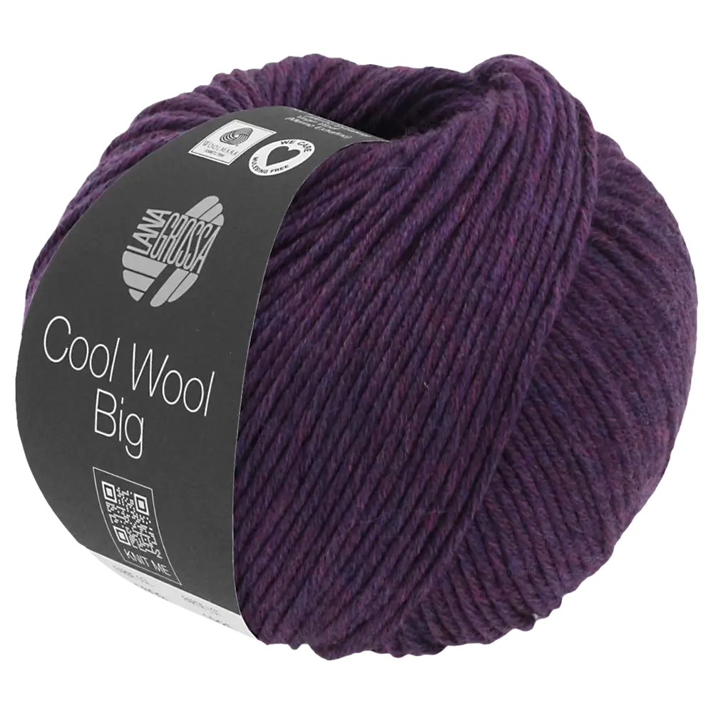 #Farbe_Lana Grossa Cool Wool Big | 1604 Dunkelviolett meliert