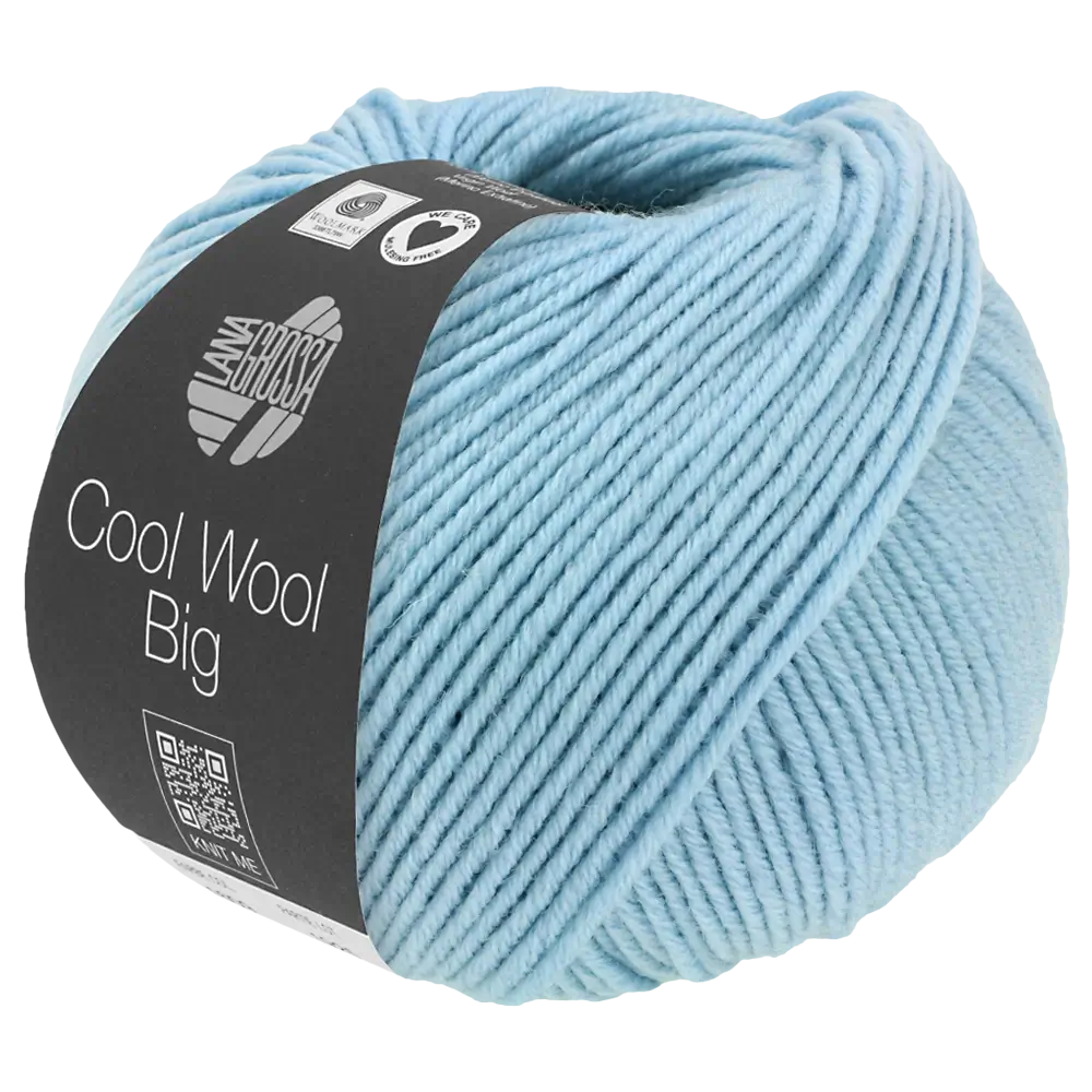 #Farbe_Lana Grossa Cool Wool Big | 1620 Hellblau meliert