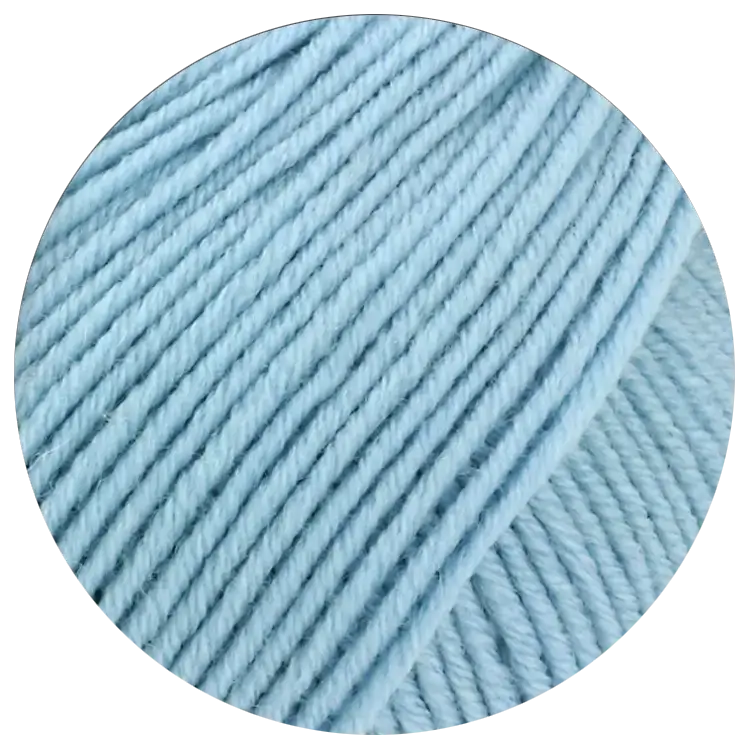 #Farbe_Lana Grossa Cool Wool Big | 1620 Hellblau meliert