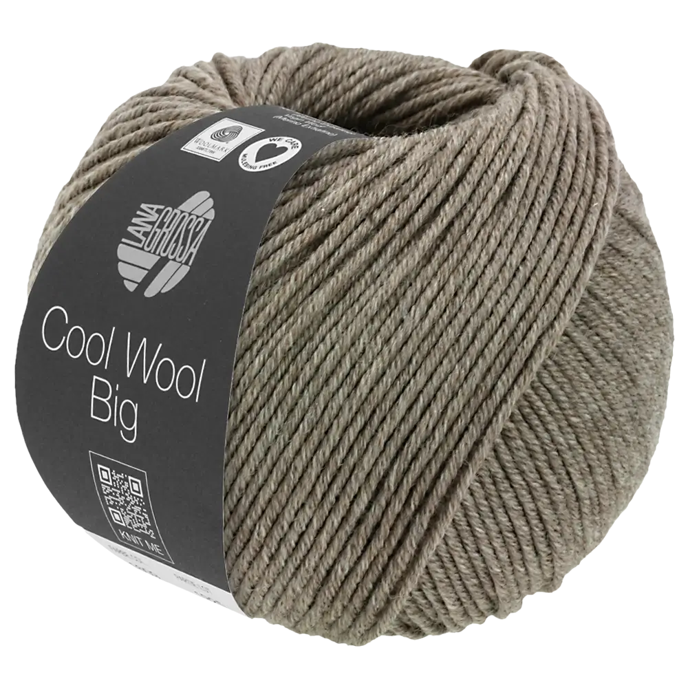 #Farbe_Lana Grossa Cool Wool Big | 1621 Graubraun meliert