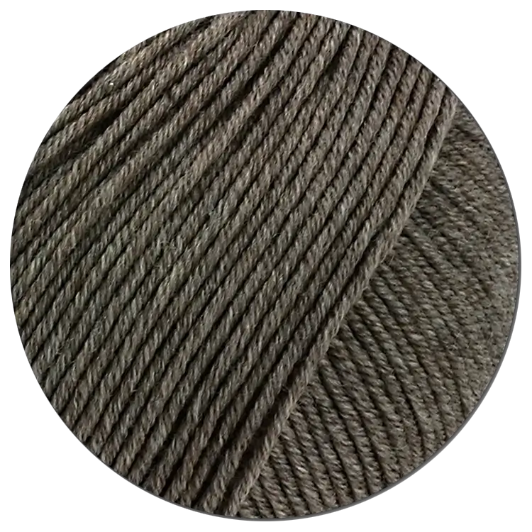 #Farbe_Lana Grossa Cool Wool Big | 1622 Dunkelbraun meliert