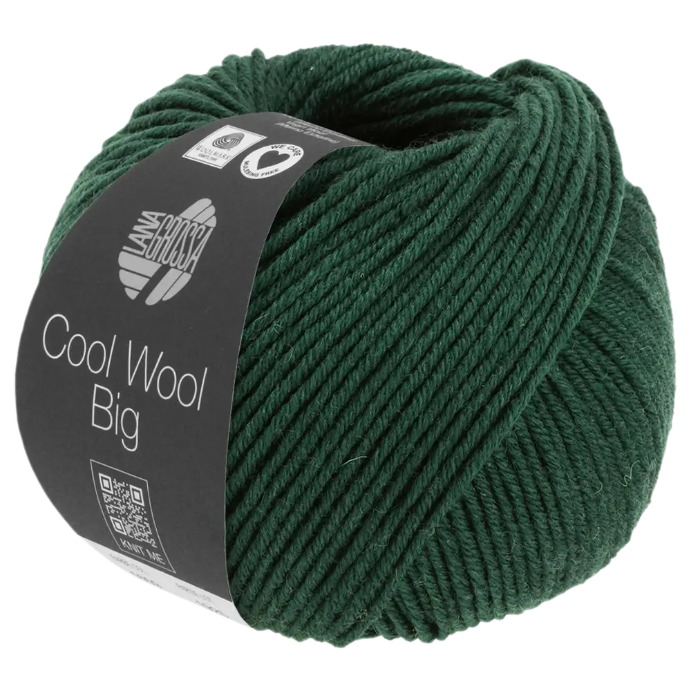 #Farbe_Lana Grossa Cool Wool Big | 1625 Dunkelgrün meliert