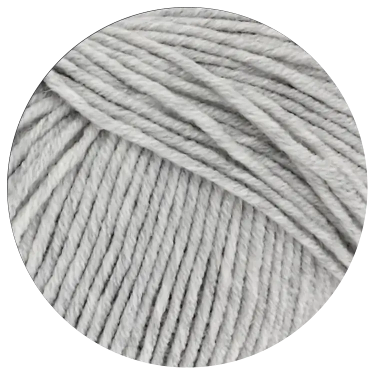 #Farbe_Lana Grossa Cool Wool Big | 616 Hellgrau meliert