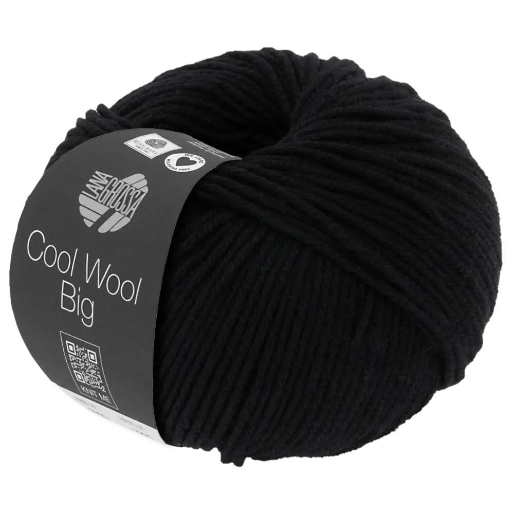 #Farbe_Lana Grossa Cool Wool Big | 627 Schwarz