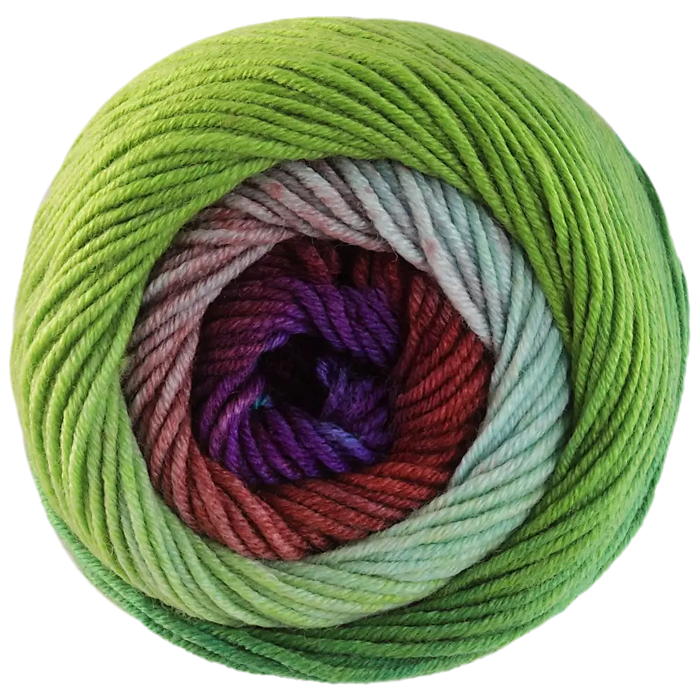 #Farbe_Lana Grossa Cool Wool Big Color | 4032 Terrakotta/Braun/Violett/Blau/Türkis/Grün/Limette/Pastellgrün