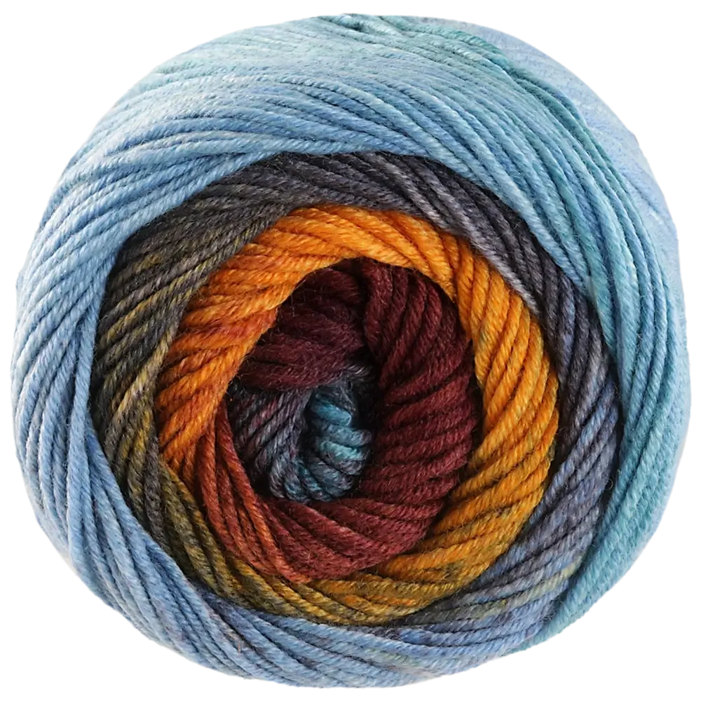 #Farbe_Lana Grossa Cool Wool Big Color | 4034 Zimtbraun/Gelb/Khaki/Dunkelgrau/Hellgrau/Pastellblau/Minttürkis