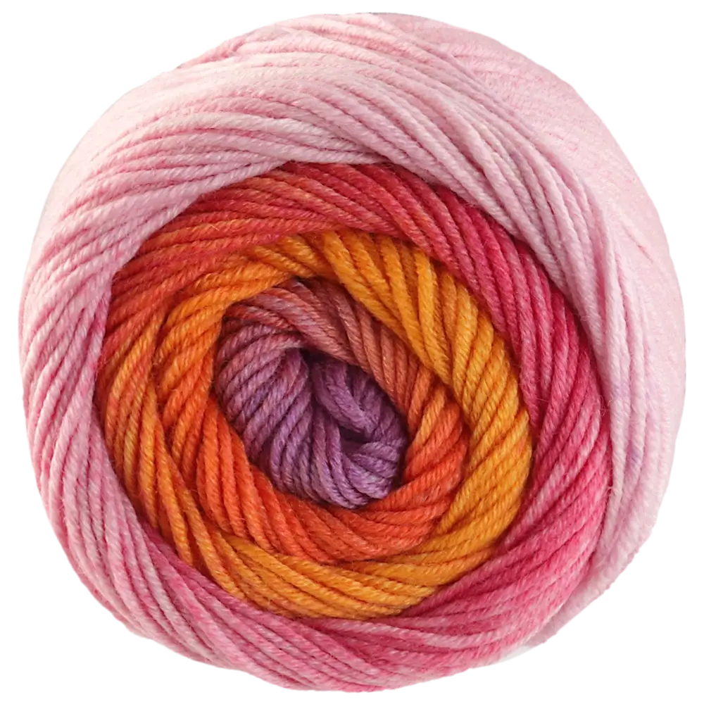 #Farbe_Lana Grossa Cool Wool Big Color | 4039 Pink/Orange/Sandgelb/Rost/Graulila