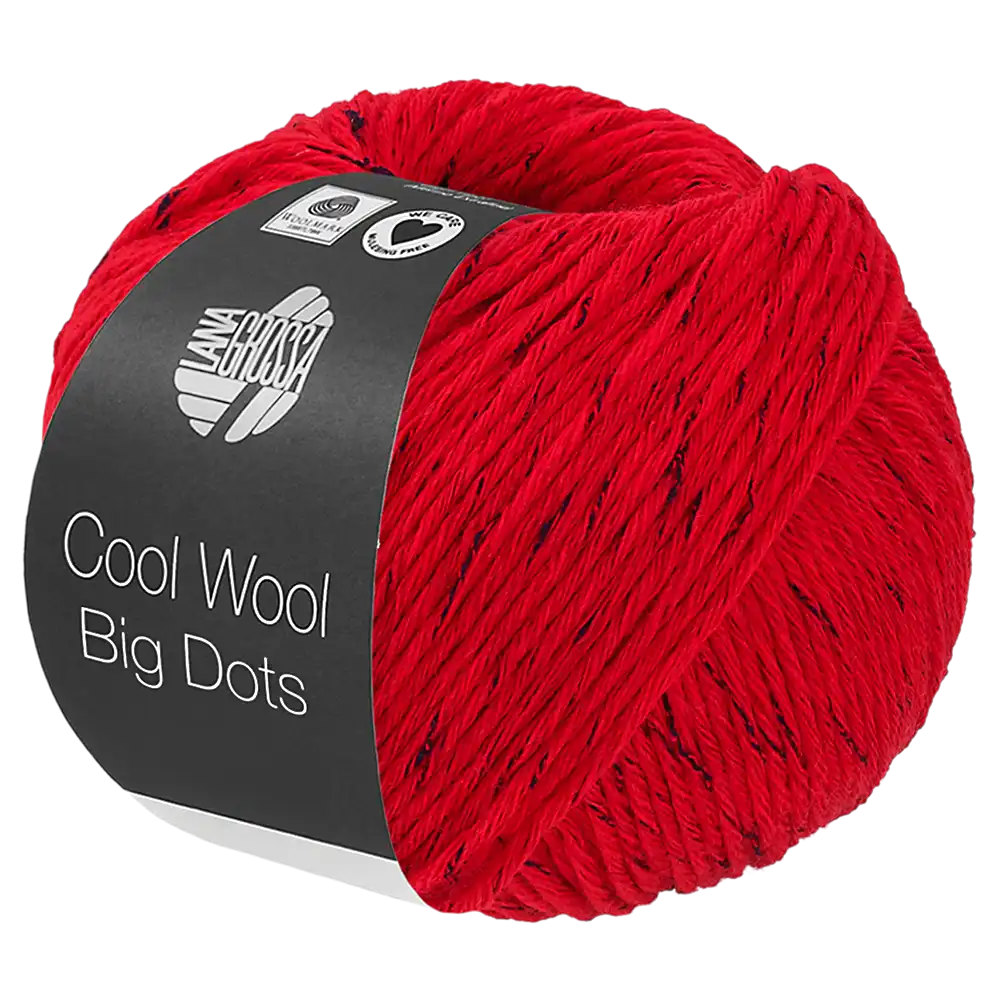 #Farbe_Lana Grossa Cool Wool Big Dots | 105 Rot