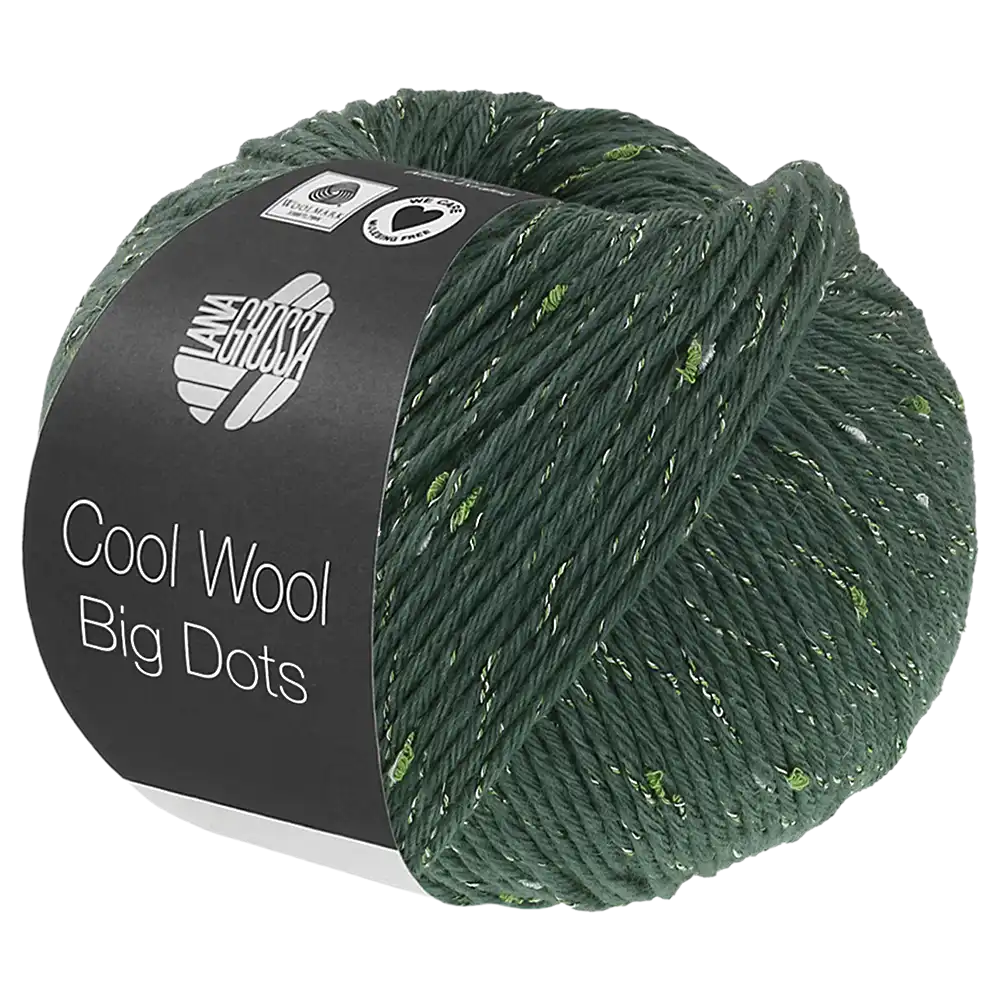 #Farbe_Lana Grossa Cool Wool Big Dots | 108 Graugrün