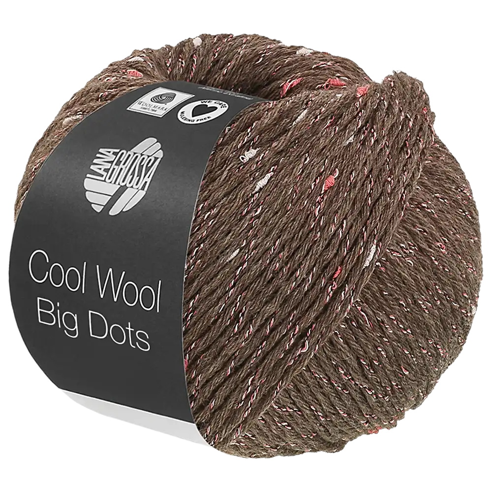 #Farbe_Lana Grossa Cool Wool Big Dots | 111 Graubraun
