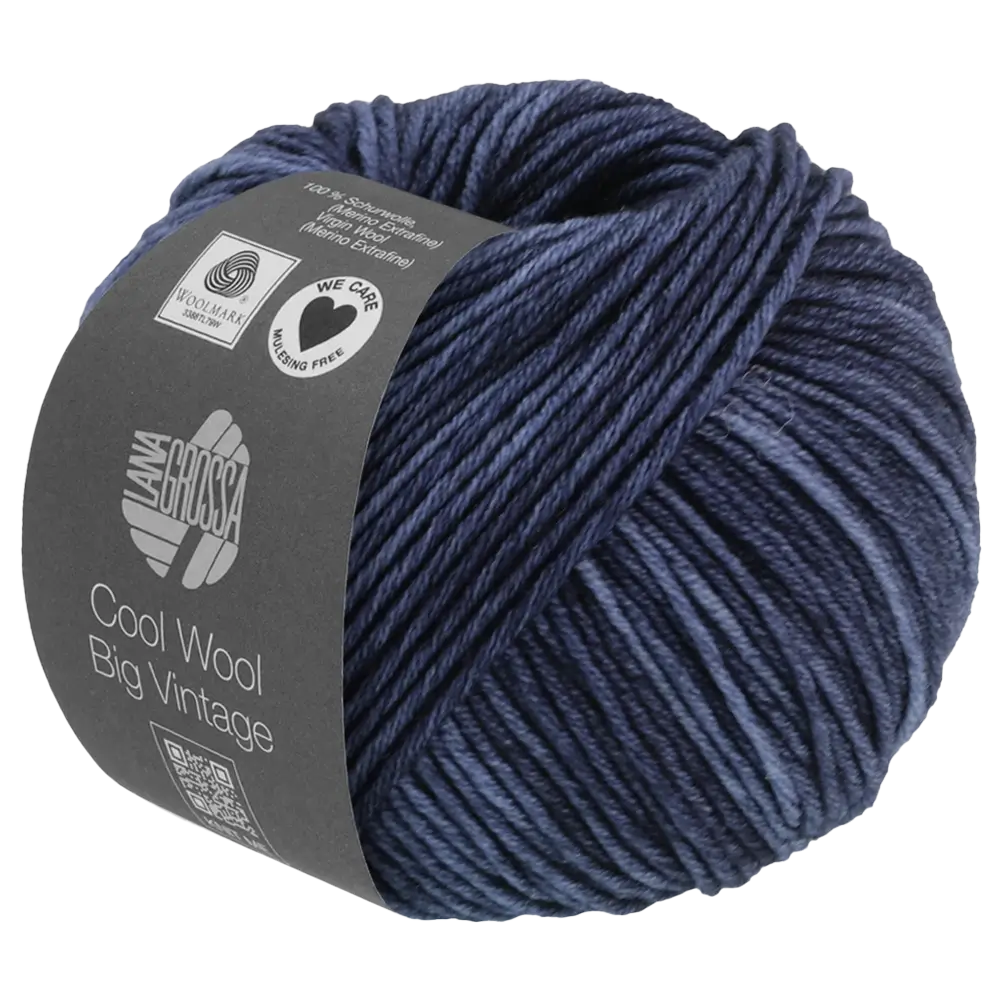 #Farbe_Lana Grossa Cool Wool Big Vintage | 7166 Dunkelblau