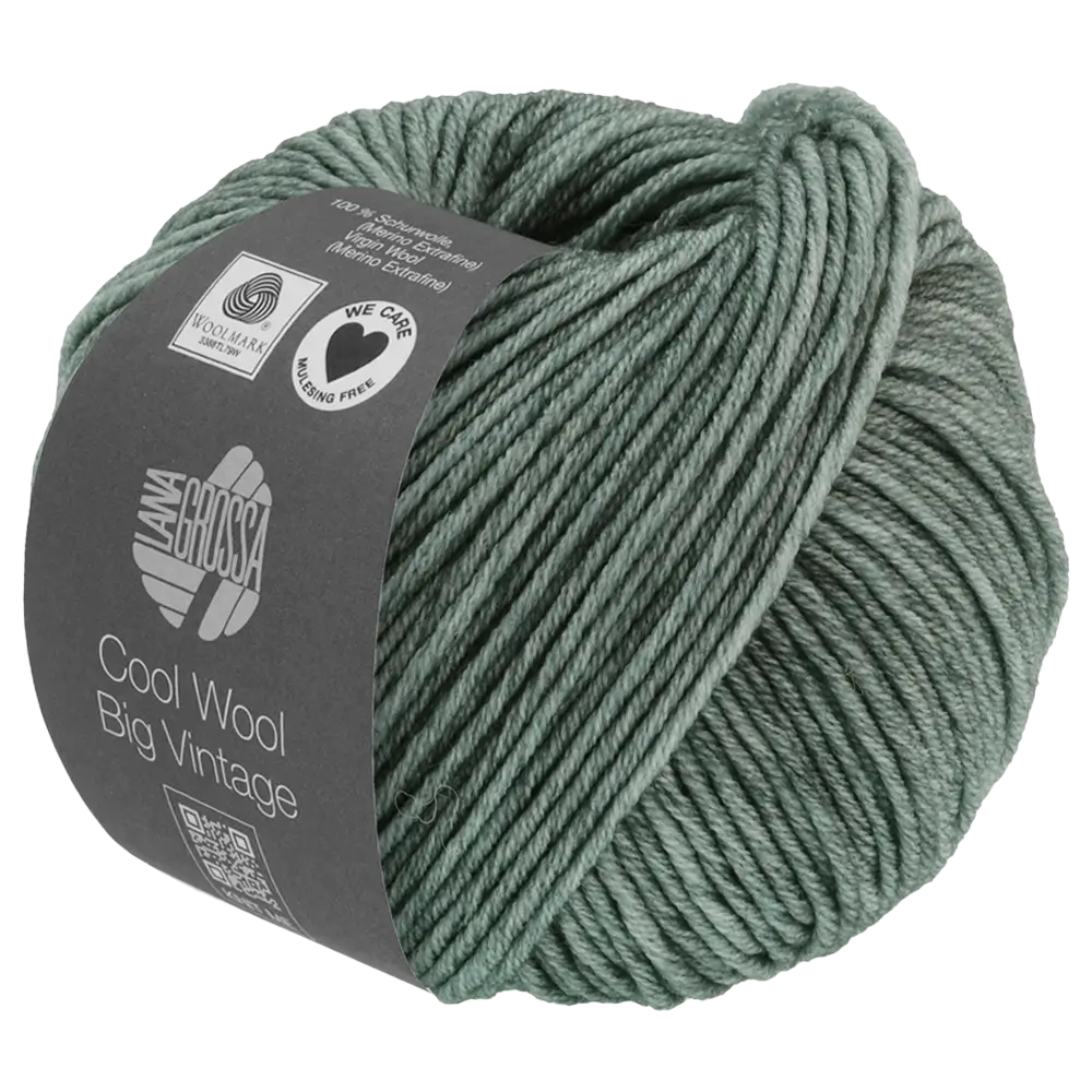 #Farbe_Lana Grossa Cool Wool Big Vintage | 7168 Grüngrau