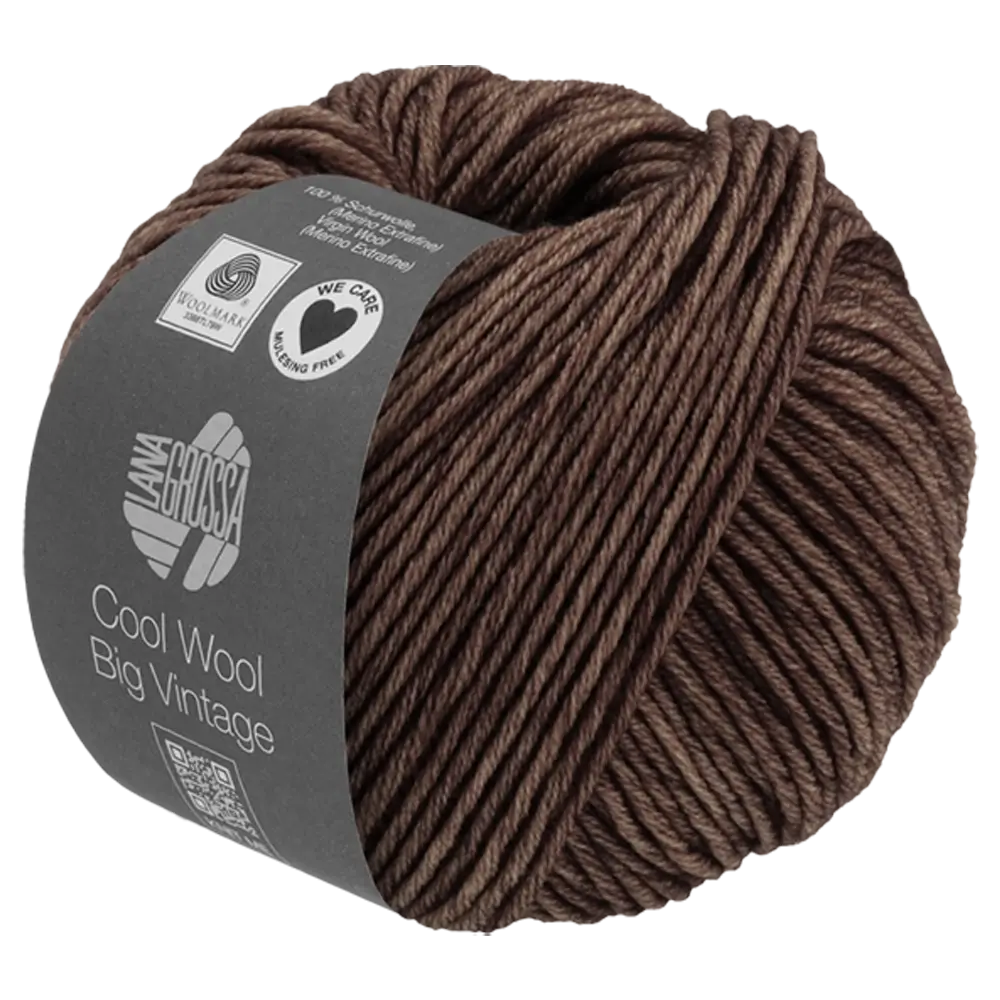 #Farbe_Lana Grossa Cool Wool Big Vintage | 7184 Dunkelbraun