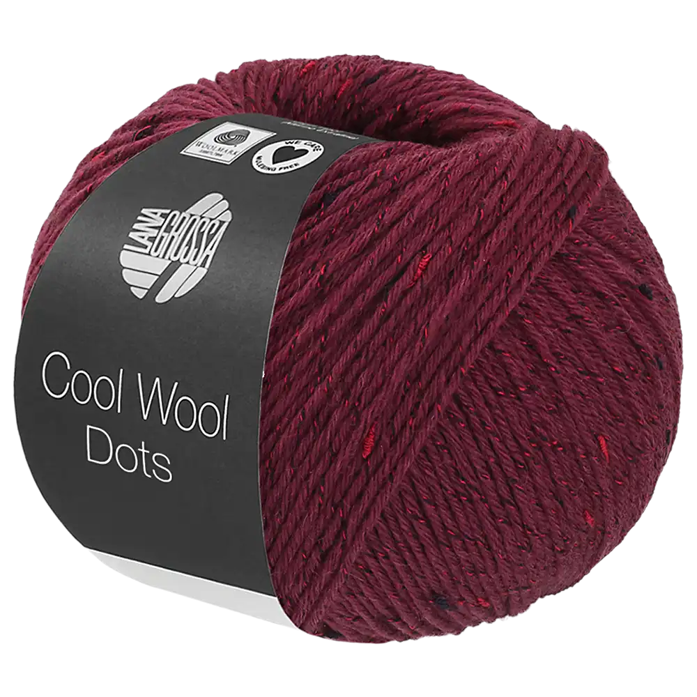 #Farbe_Lana Grossa Cool Wool Dots | 04 Burgund