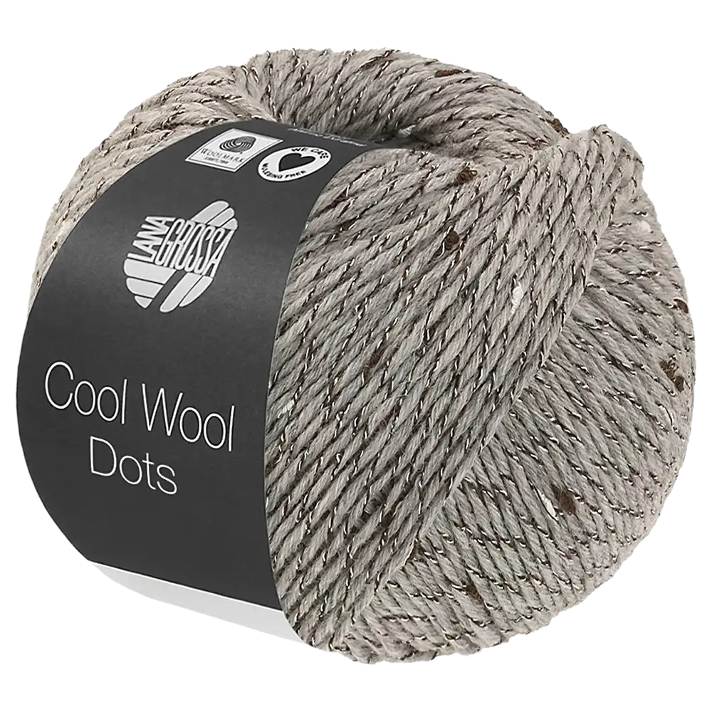 #Farbe_Lana Grossa Cool Wool Dots | 09 Hellgrau