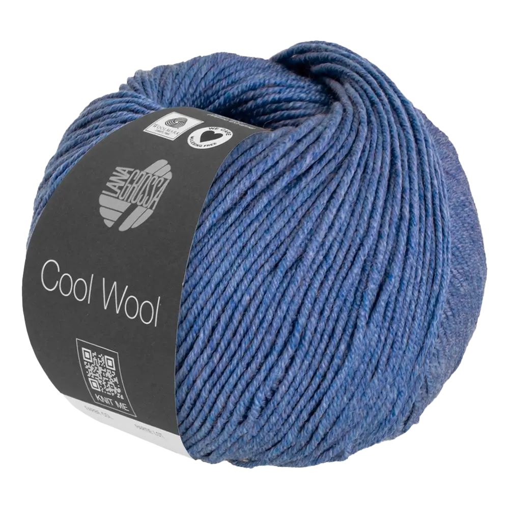 #Farbe_Lana Grossa Cool Wool Mélange | 1427 Blau meliert