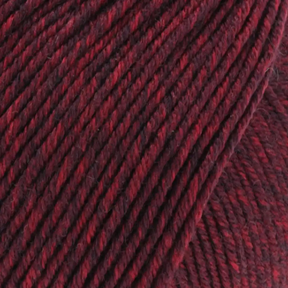 #Farbe_Lana Grossa Cool Wool Mélange | 7152 Dunkel-/Schwarzrot meliert