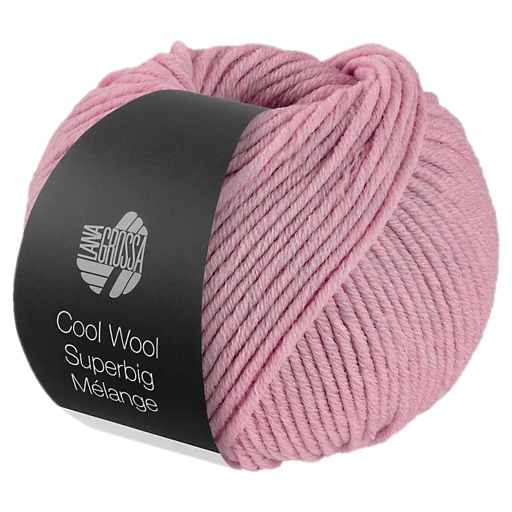 #Farbe_Lana Grossa Cool Wool Superbig Mélange | 201 Rosa meliert