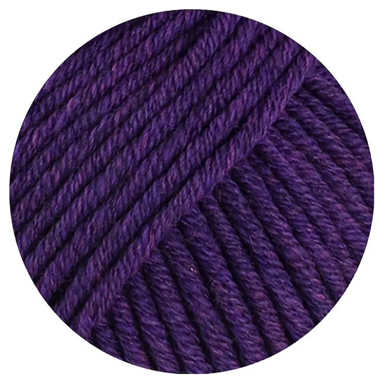 #Farbe_Lana Grossa Cool Wool Superbig Mélange | 204 Violett meliert