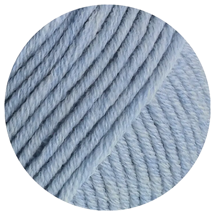 #Farbe_Lana Grossa Cool Wool Superbig Mélange | 206 Hellblau meliert