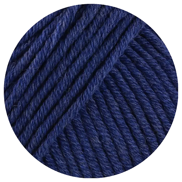 #Farbe_Lana Grossa Cool Wool Superbig Mélange | 208 Dunkelblau meliert