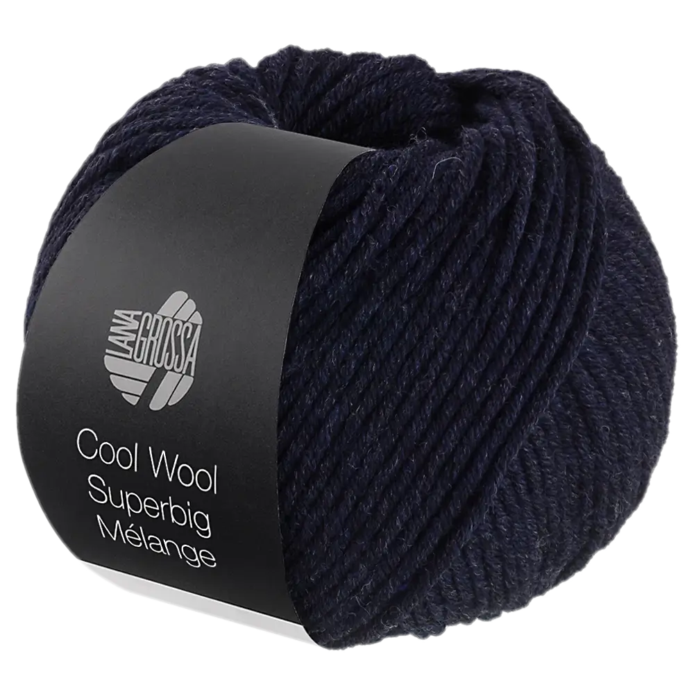 #Farbe_Lana Grossa Cool Wool Superbig Mélange | 209 Nachtblau meliert