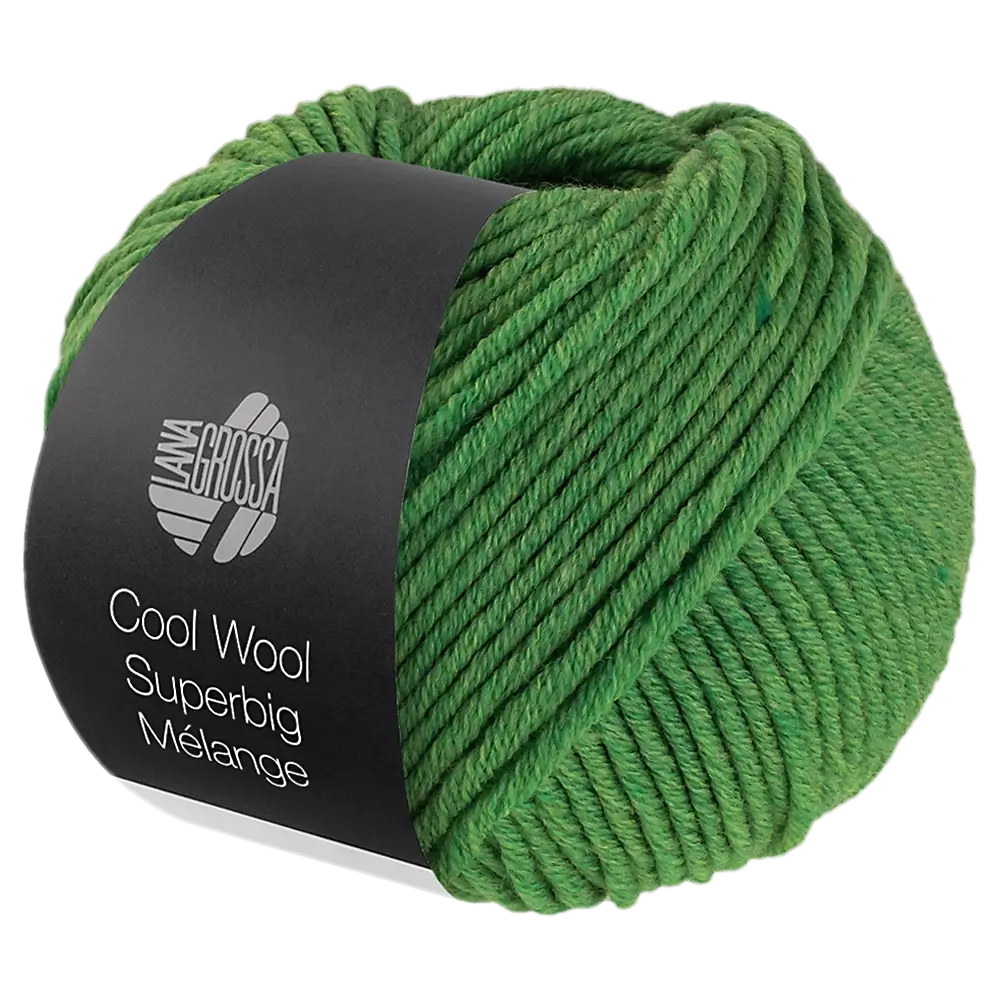#Farbe_Lana Grossa Cool Wool Superbig Mélange | 211 Grün meliert
