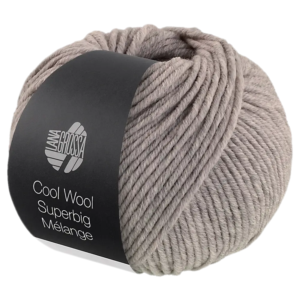 #Farbe_Lana Grossa Cool Wool Superbig Mélange | 215 Graubeige meliert