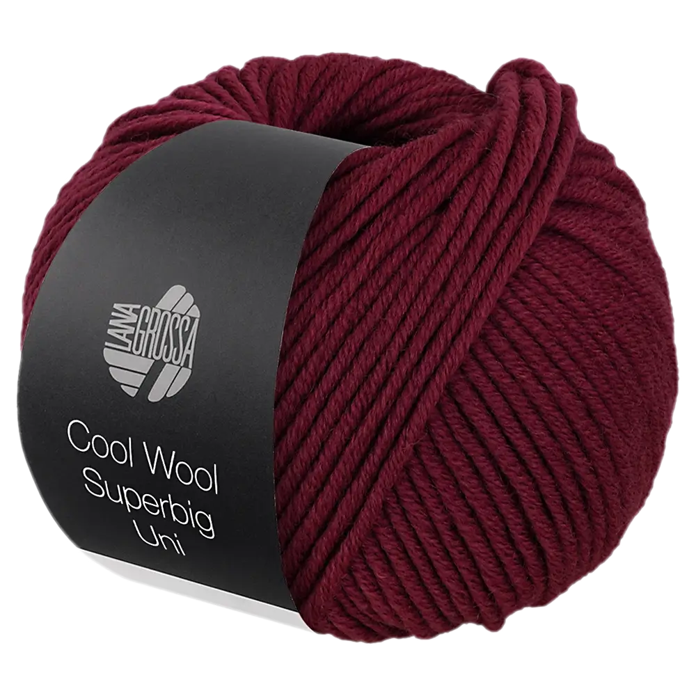 #Farbe_Lana Grossa Cool Wool Superbig Uni | 06 Weinrot