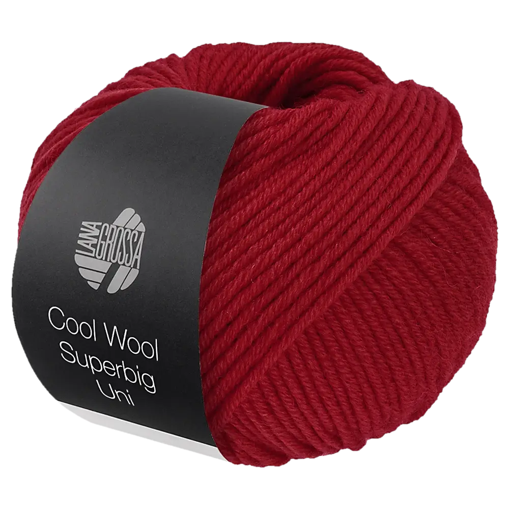#Farbe_Lana Grossa Cool Wool Superbig Uni | 08 Kirschrot