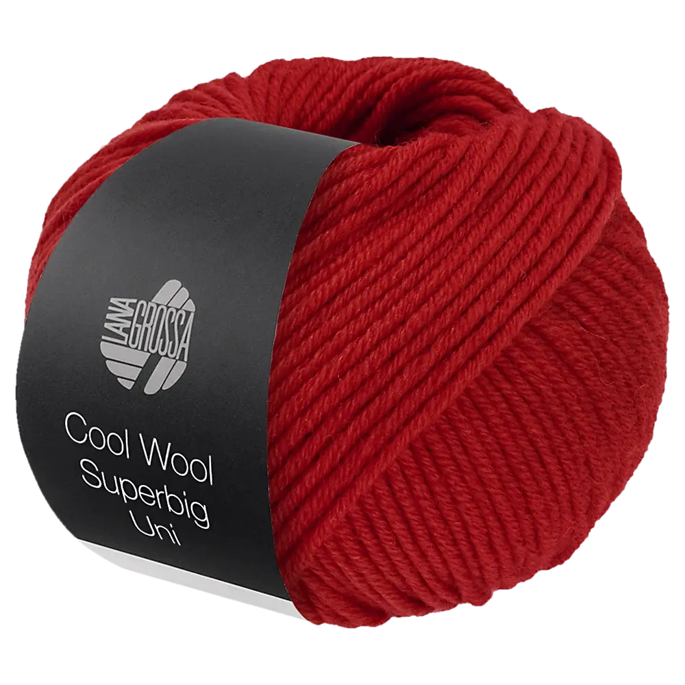 #Farbe_Lana Grossa Cool Wool Superbig Uni | 09 Rot
