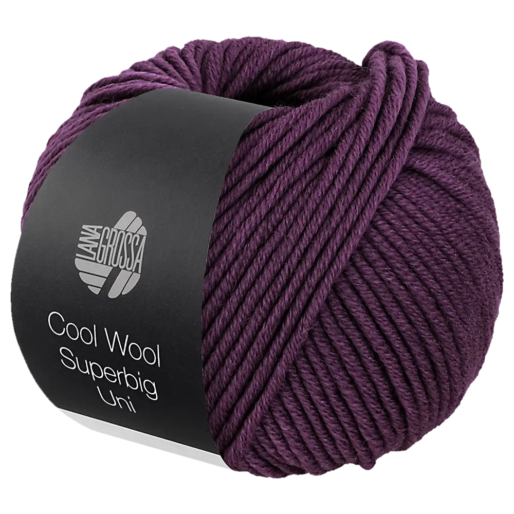 #Farbe_Lana Grossa Cool Wool Superbig Uni | 13 Aubergine