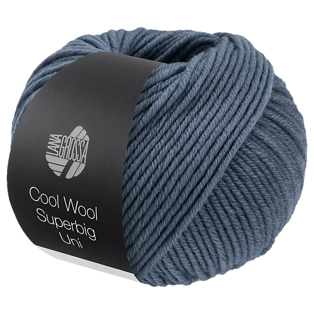 #Farbe_Lana Grossa Cool Wool Superbig Uni | 18 Stahlblau