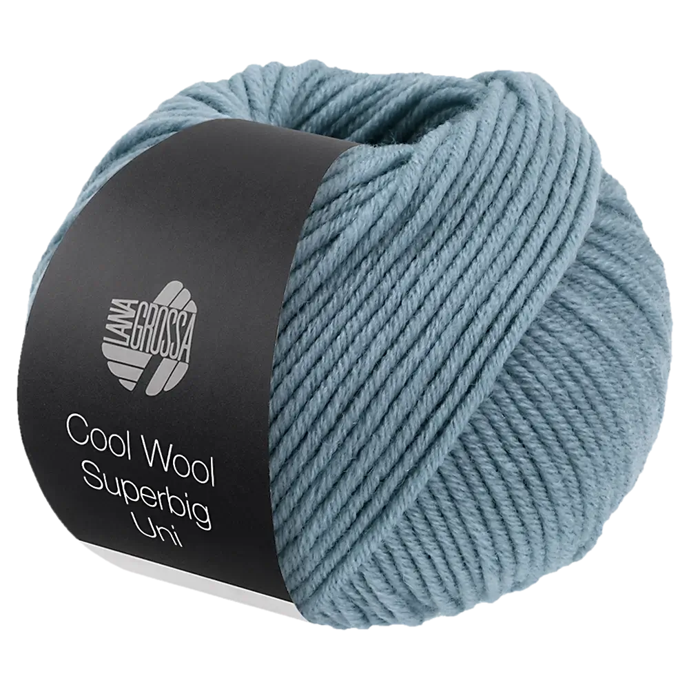 #Farbe_Lana Grossa Cool Wool Superbig Uni | 19 Graublau