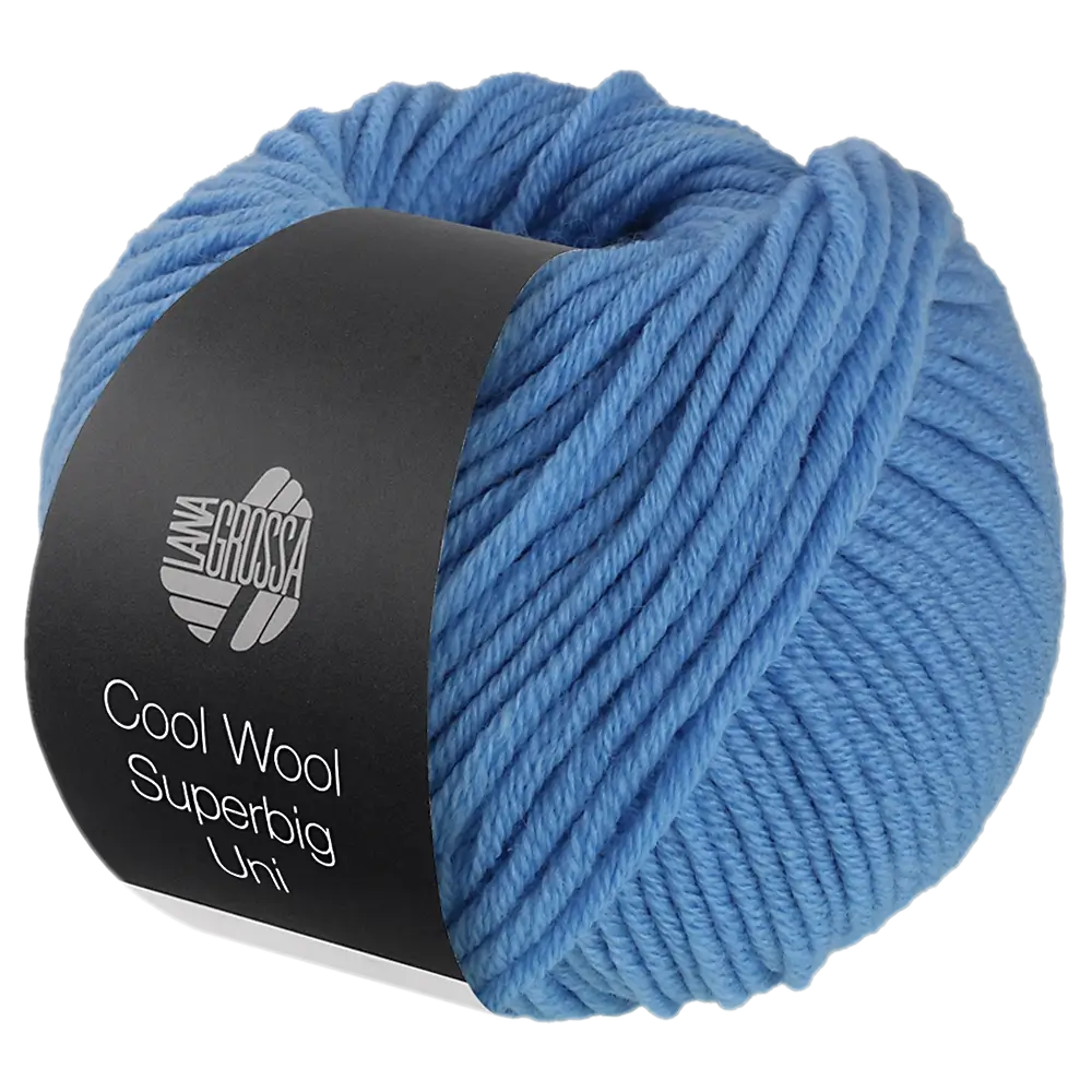 #Farbe_Lana Grossa Cool Wool Superbig Uni | 20 Himmelblau